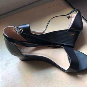 A NEW DAY  Black Wedge Sandals